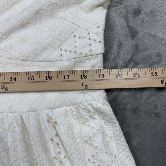 Maeve Anthropologie Rochelle Eyelet Maxi Dress Women’s 1X Boho Cottage Wedding - Picture 8 of 16